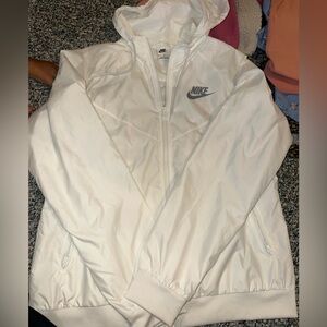 Nike White Bomber Jacket